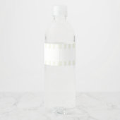Sage Green Gekke Goose Water Bottle Label Waterfles Etiket (Achterkant)
