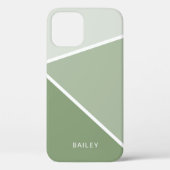 Sage Green Geometric Case-Mate iPhone Case (Achterkant)