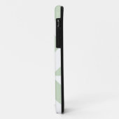 Sage Green Geometric Deco Cube Pattern Case-Mate iPhone Case (Achterkant/links)