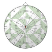 Sage Green Geometric Deco Cube Pattern Dartbord (Voorkant)