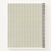 Sage Green Geometric Minimalist Pattern Notebook Notitieboek (Achterkant)