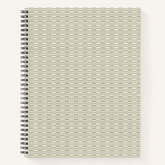 Sage Green Geometric Minimalist Pattern Notebook Notitieboek