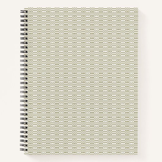 Sage Green Geometric Minimalist Pattern Notebook Notitieboek (Voorkant)