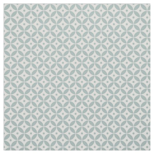 Sage Green Geometric Pattern Shippo Stof (Swatch)