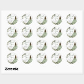 Sage Green Geometric Quinceañera Dank u Ronde Sticker (Vel)