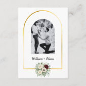 Sage Green Geometry Calendar Wedding Sla de datum  Informatiekaartje (Achterkant)