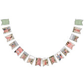 Sage Green gepersonaliseerde Baby shower foto bann Vlaggetjes (Alle)