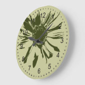 Sage Green Gerbera Grote Klok (Hoek)