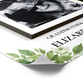 Sage Green Gereserveerde Zitplaats Trouwteken Over Poster (Hoek)