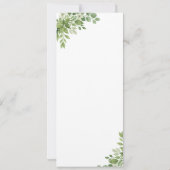 Sage Green Gereserveerde Zitplaatsen Trouwstoel La Kaart (Achterkant)