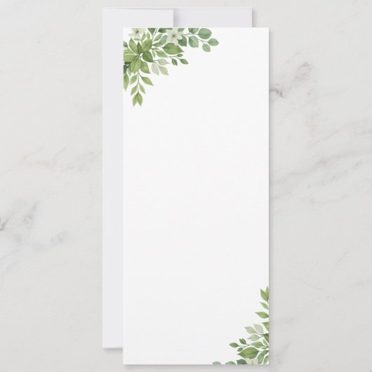 Sage Green Gereserveerde Zitplaatsen Trouwstoel La Kaart (Achterkant)