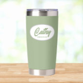 Sage Green gestileerde bruiloft bruidsmeisje Geïsoleerde Drinkbeker