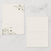 Sage Green Gevouwen Plaats Kaarten Plaatskaartje (Voorkant / Achterkant)