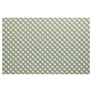 Sage Green Gingham Patterned Stof