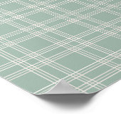 Sage Green Gingham Poster (Hoek)