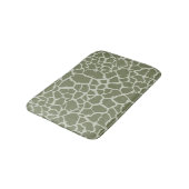 Sage Green Giraffe Print Badmat (Gekanteld)