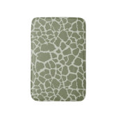 Sage Green Giraffe Print Badmat (Voorkant Verticaal)