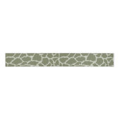 Sage Green Giraffe Print Grosgrain Lint (Voorkant)