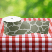 Sage Green Giraffe Print Grosgrain Lint