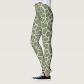 Sage Green Giraffe Print Leggings (Links)