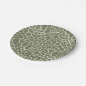 Sage Green Giraffe Print Papieren Bordje (Gekanteld)
