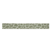 Sage Green Giraffe Print Satijnen Lint (Voorkant)