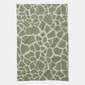 Sage Green Giraffe Print Theedoek (Verticaal)