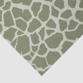 Sage Green Giraffe Print Tissuepapier (Detail)