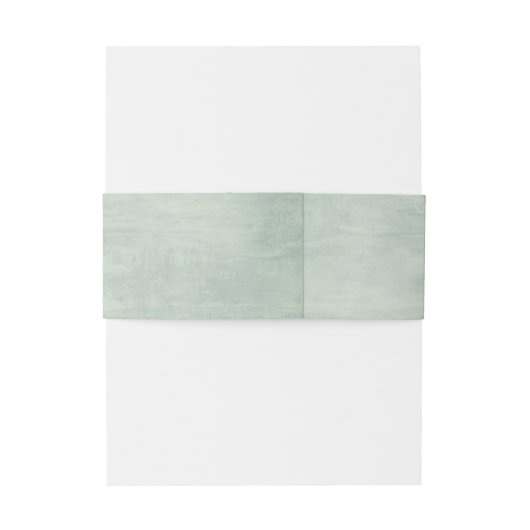 Sage Green Glimmer Damask Wedding Uitnodigingen Wikkel (Achterkant Voorbeeld)