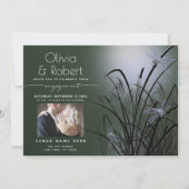 Sage Green Glow Verloving Moonlight Dragonfly Kaart (Voorkant)