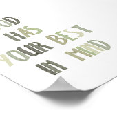 Sage green God heeft je beste poster in gedachten (Hoek)