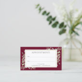 Sage Green Gold Greenery Appointcard Visitekaartje (Staand voorkant)