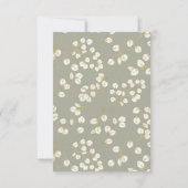 Sage Green Gold Greenery Eucalyptus Bedankkaart (Achterkant)