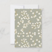 Sage Green Gold Greenery Eucalyptus Bladeren Save The Date (Achterkant)