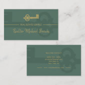 Sage Green Gold  Key Real Estate Visitekaartje (Voorkant / Achterkant)