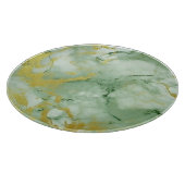 Sage Green Gold Marble Snijplank (Hoek)