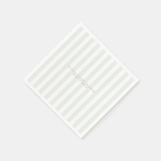 Sage Green Golf Winkelwagen baby shower servet (Hoek)