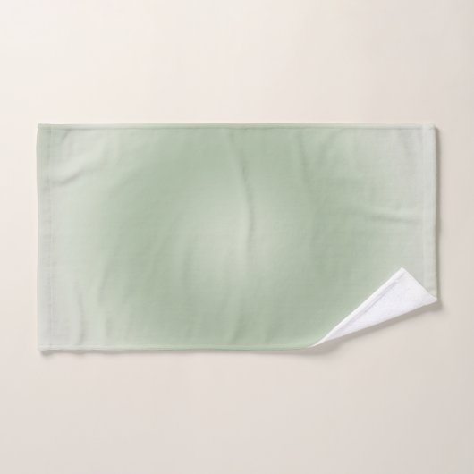 Sage Green Gradient Aura Bad Handdoek (Handdoek)