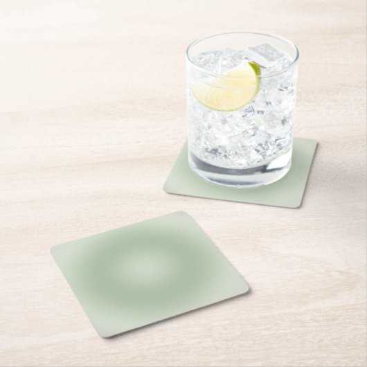 Sage Green Gradient Aura Kartonnen Onderzetters (Insitu)