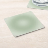 Sage Green Gradient Aura Kartonnen Onderzetters (Schuin)