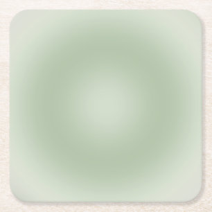 Sage Green Gradient Aura Kartonnen Onderzetters