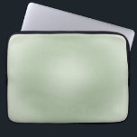Sage Green Gradient Aura Laptop Sleeve<br><div class="desc">Verloopontwerp - Aura - Sage Green.</div>