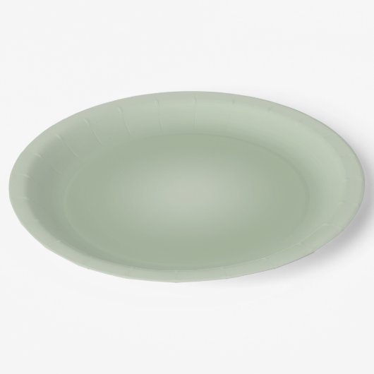 Sage Green Gradient Aura Papieren Bordje (Gekanteld)