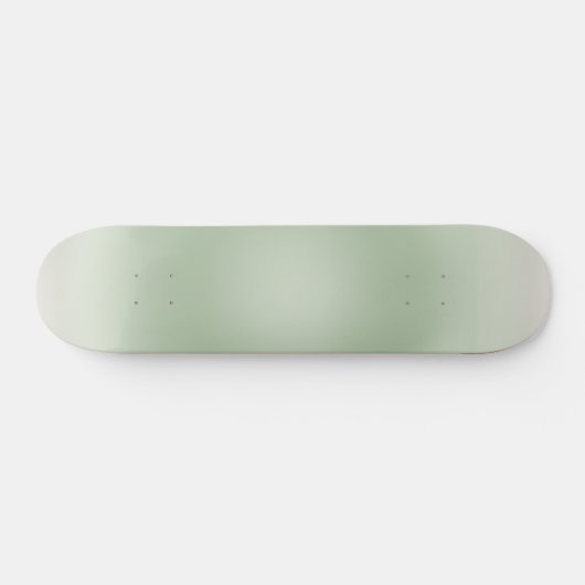 Sage Green Gradient Aura Persoonlijk Skateboard (Horizontaal)