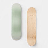 Sage Green Gradient Aura Persoonlijk Skateboard (Voorkant)