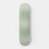 Sage Green Gradient Aura Persoonlijk Skateboard (Voorkant)