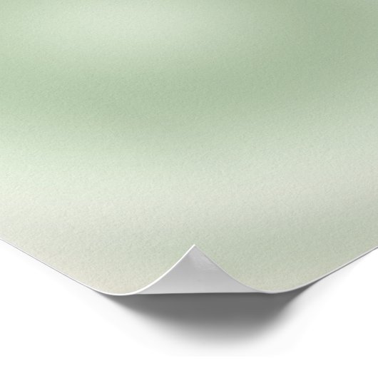 Sage Green Gradient Aura Poster (Hoek)