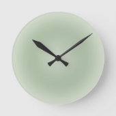 Sage Green Gradient Aura Ronde Klok (Voorkant)