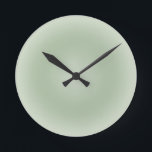 Sage Green Gradient Aura Ronde Klok<br><div class="desc">Verloopontwerp - Aura - Sage Green.</div>