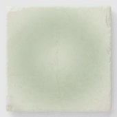 Sage Green Gradient Aura Stenen Onderzetter (Voorkant)